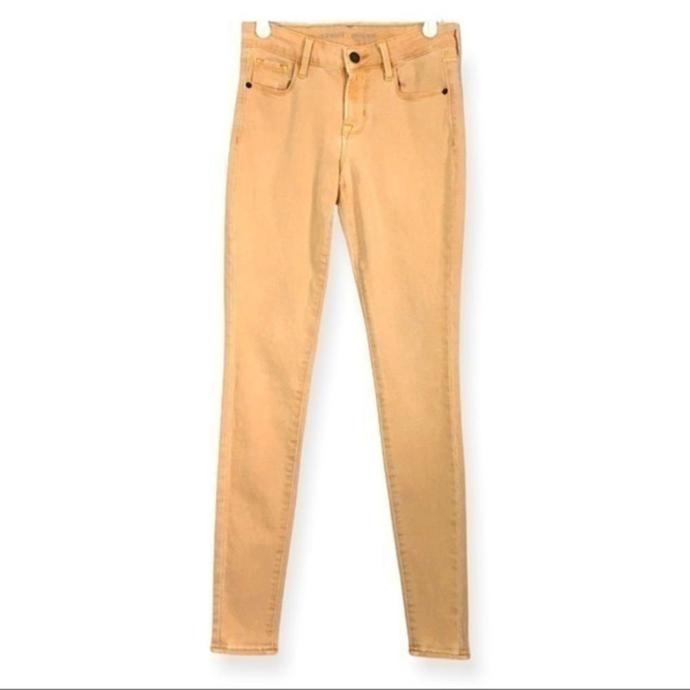 Old Navy Rockstar Jeans Squash Yellow Women’s Size 0 25x29